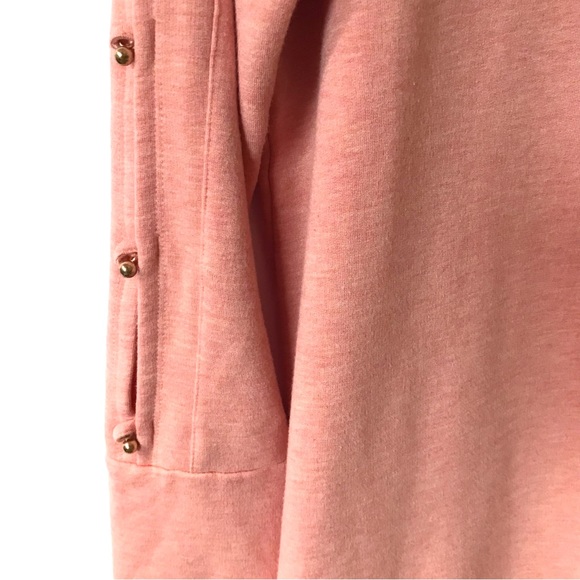 Soft Surroundings Go Lively Bibi Pullover Womens Small French Terry Peach Soft - Picture 6 of 11